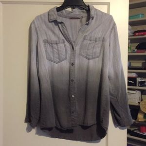 Grey chambray button down